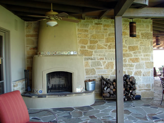 Newberry Landscape Outdoor Fireplace